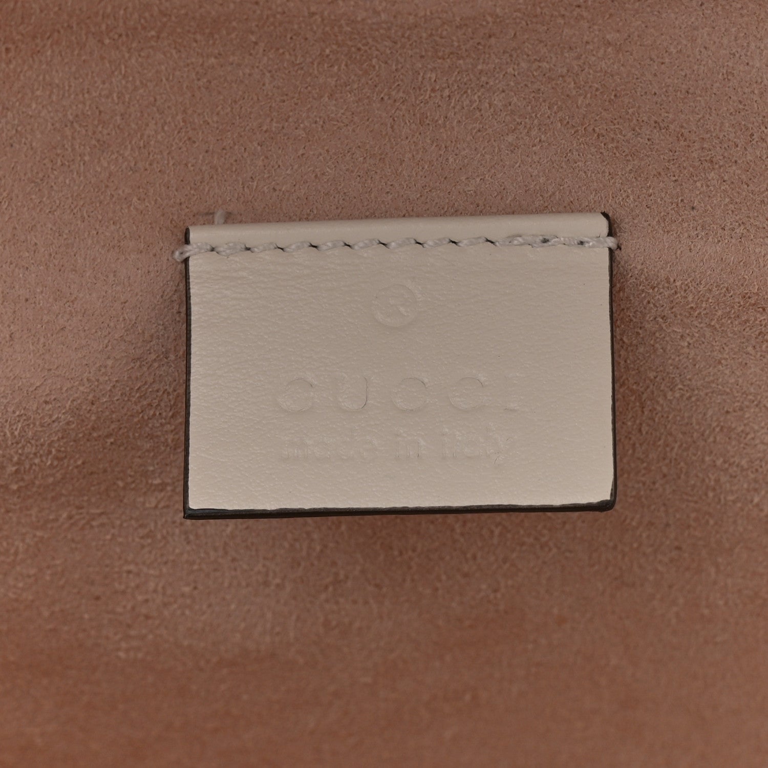 Gucci Calfskin Matelasse Mini GG Marmont Round Backpack White 6 of 10