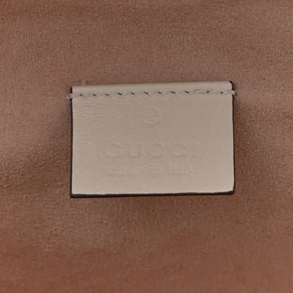 Gucci Calfskin Matelasse Mini GG Marmont Round Backpack White 6 of 10