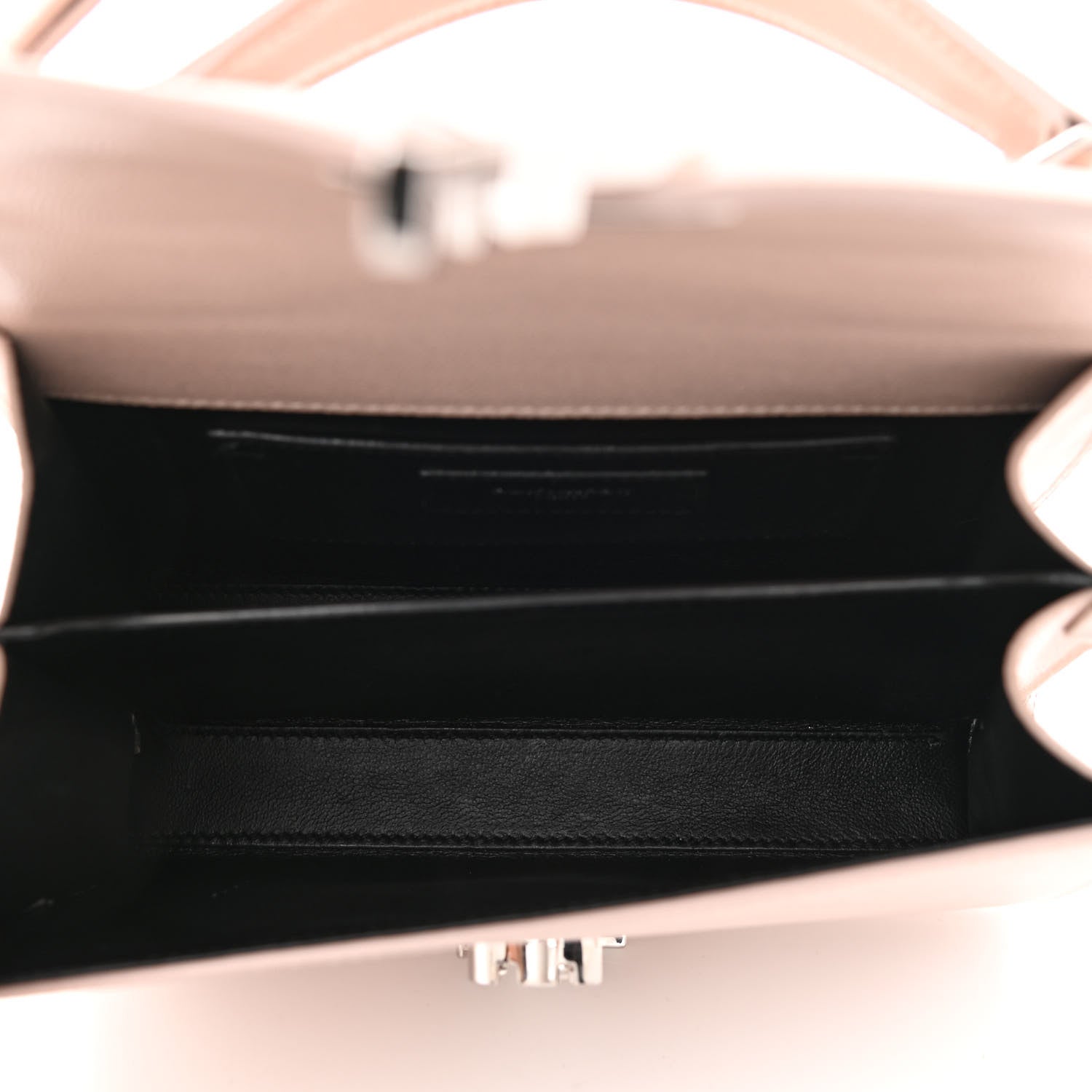 Saint Laurent Grain de Poudre Mini Classic Monogram Cassandra Top Handle Marble Pink 5 of 9
