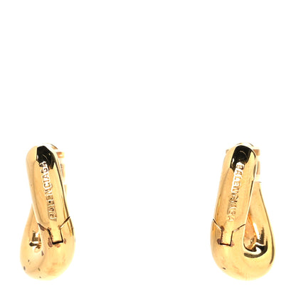 Balenciaga Copper Loop Earrings Gold 1 of 5