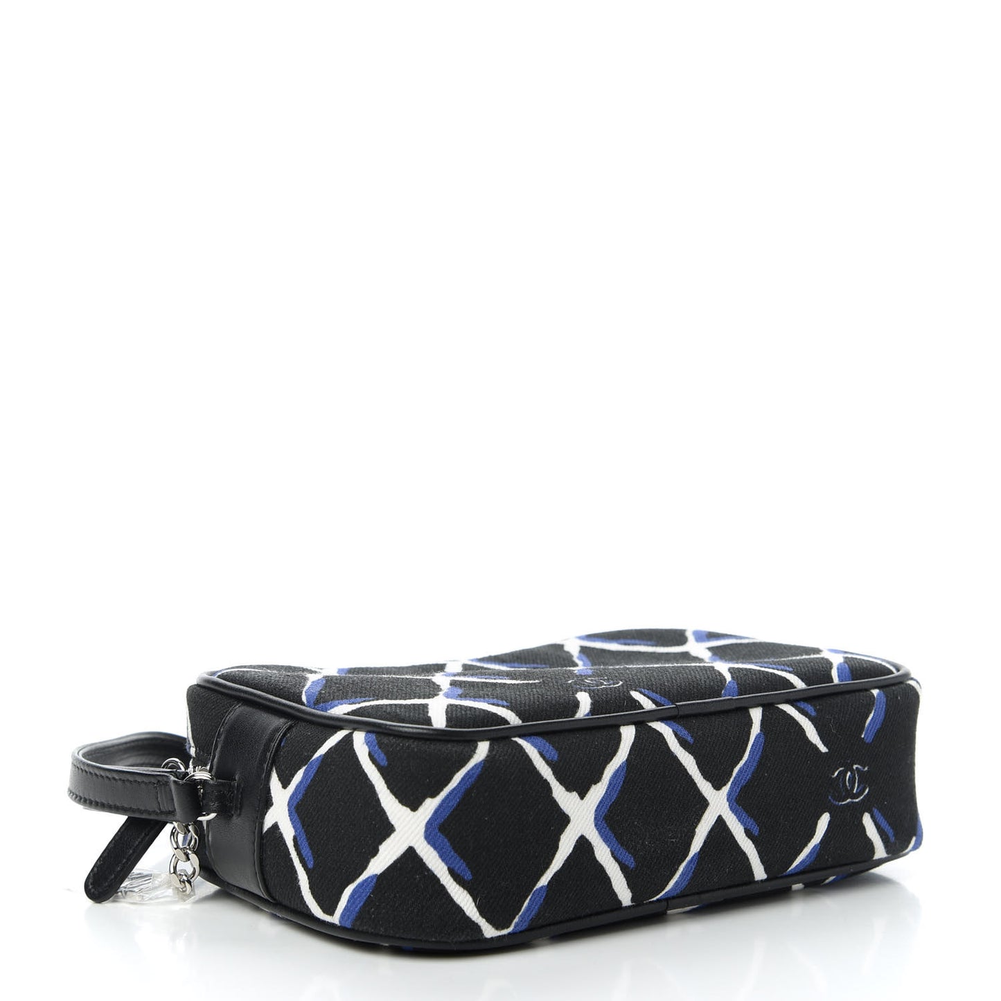 Canvas Airline Cosmetic Case Blue White