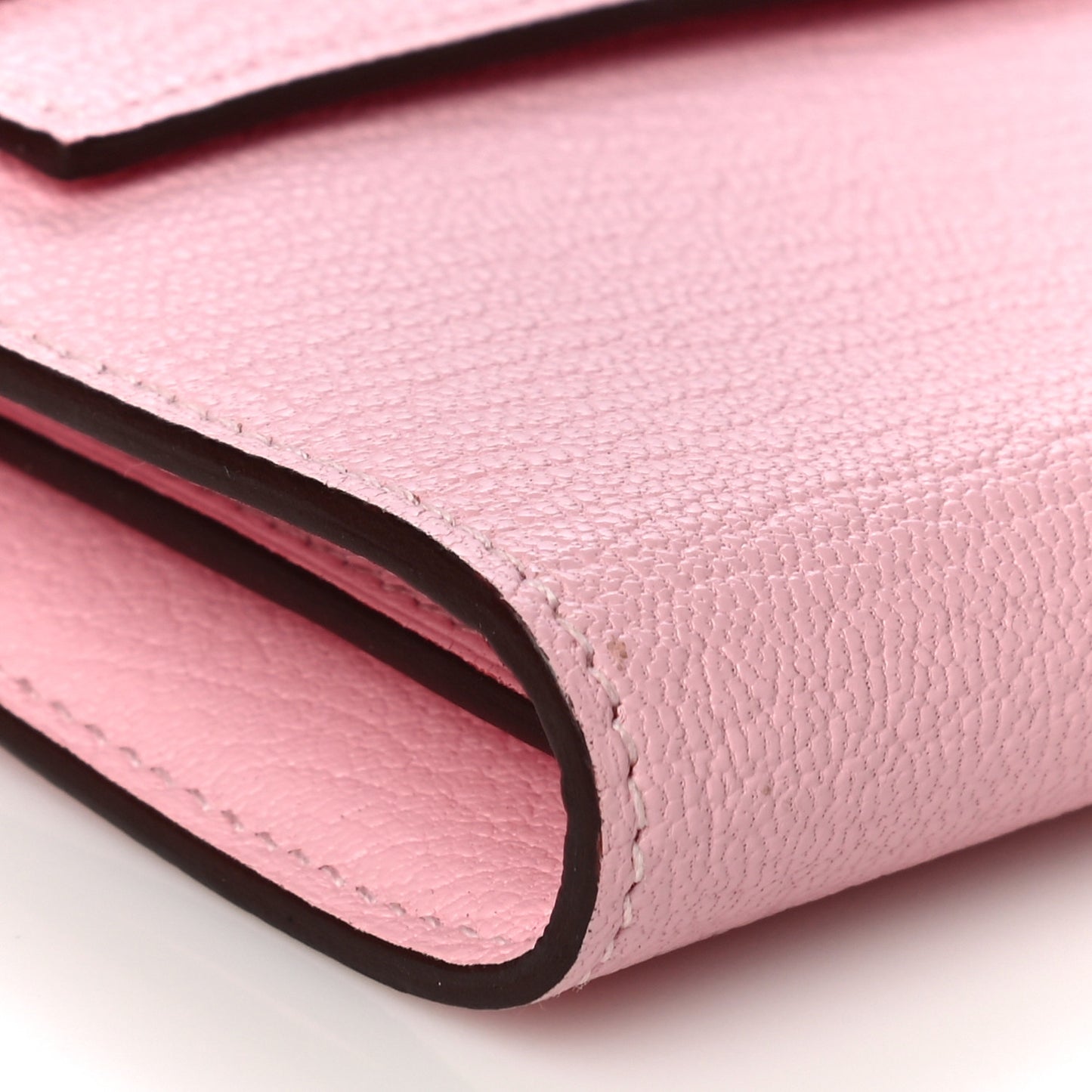 Chevre Mysore Kelly Longue Wallet Rose Sakura