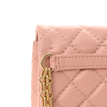 Chanel Aged Calfskin Quilted 2.55 Reissue Flap Belt Bag Pink 11 of 11