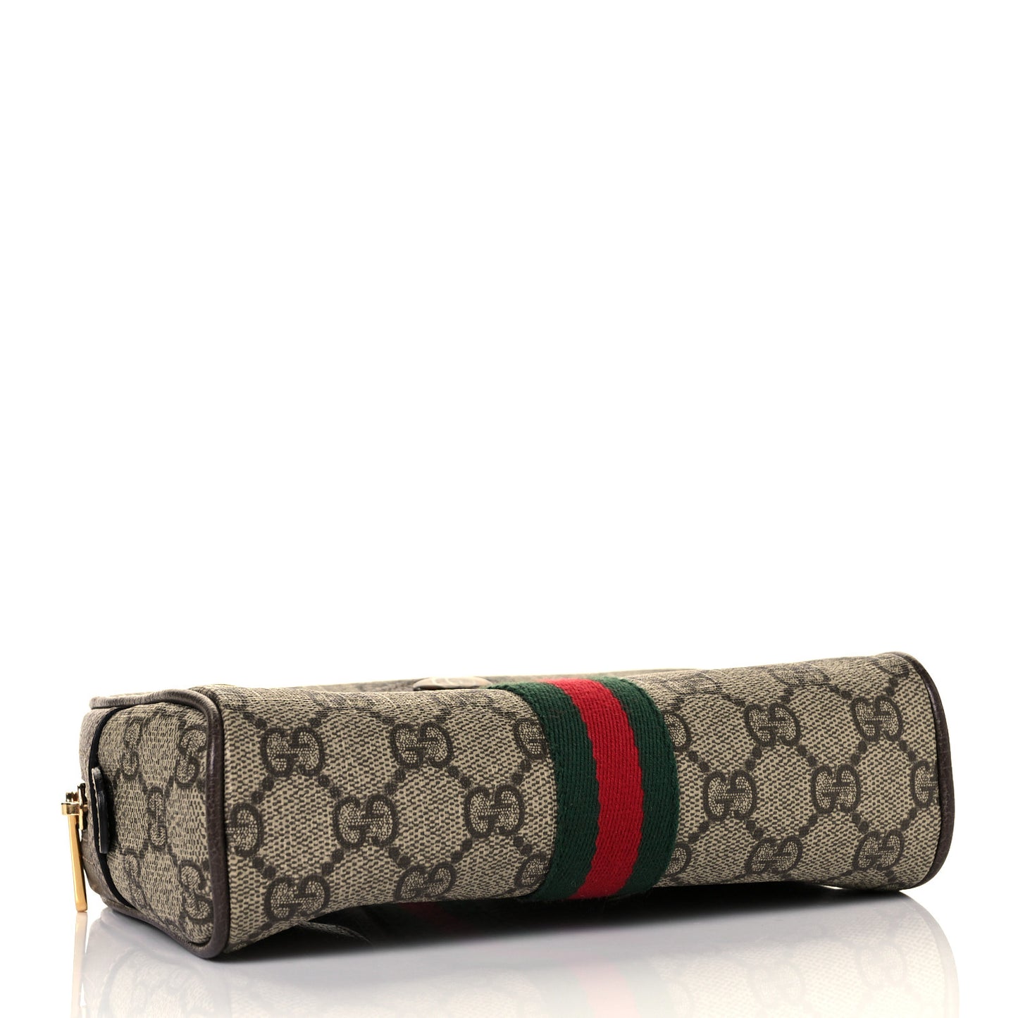 GG Supreme Monogram Web Small Ophidia Belt Bag 105 42 Dark Brown