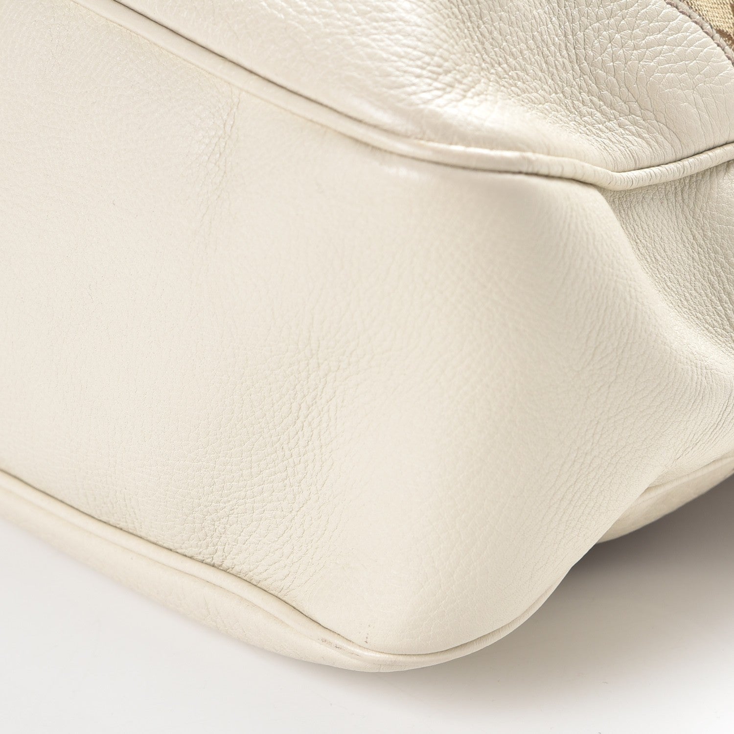 Gucci Monogram Medium Diana Bamboo Shoulder Bag Off White 14 of 14