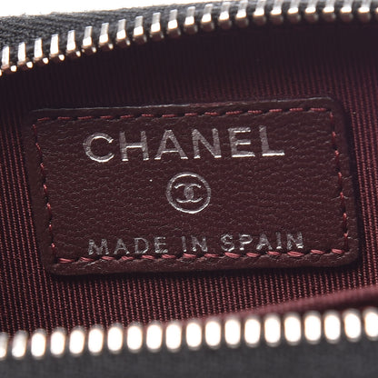 Chanel Lambskin Quilted Zip Coin Purse Black 6 of 7