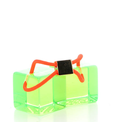 Louis Vuitton Resin Fluo Robert Wilson Hair Cubes Green Orange 8 of 8