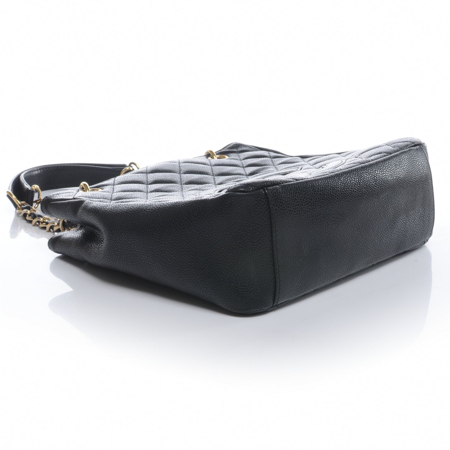 Caviar Petit Shopping Tote PST Black