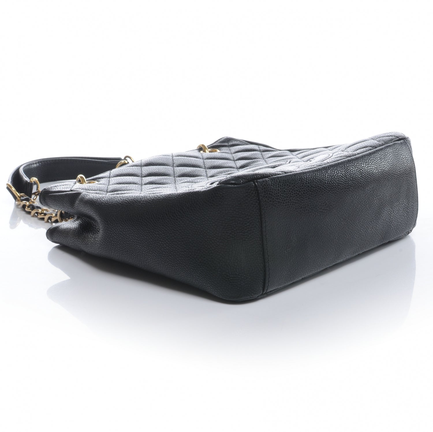 Chanel Caviar Petit Shopping Tote PST Black 4 of 7