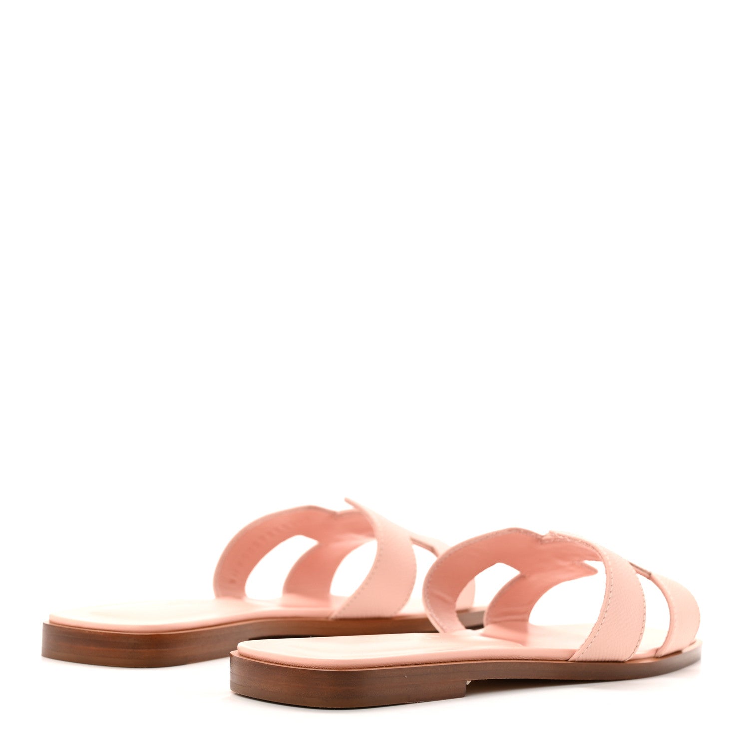 Hermes Epsom Oran Sandals 37 Rose Pale 5 of 10