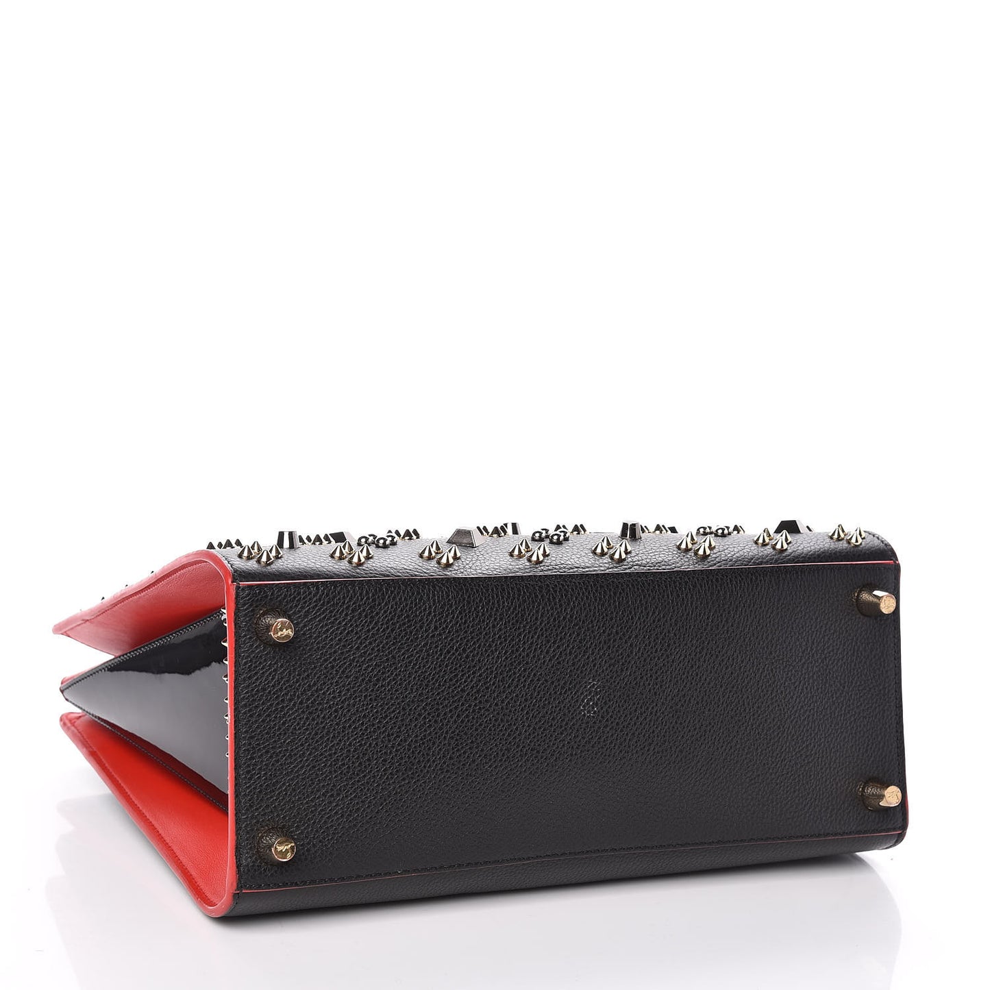 Calfskin Spikes Loubinthesky Medium Paloma Black Multimetal