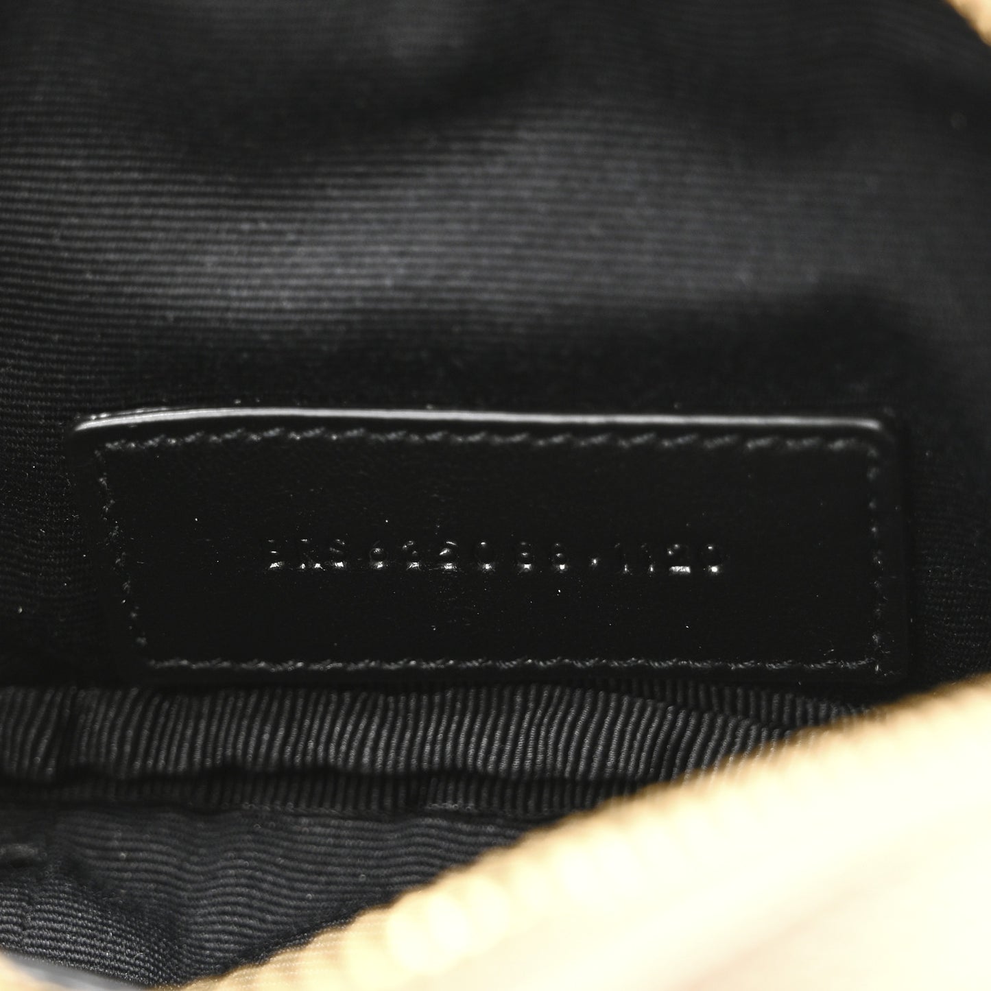 Grain De Poudre Matelasse Monogram Baby Lou Camera Bag Dark Beige