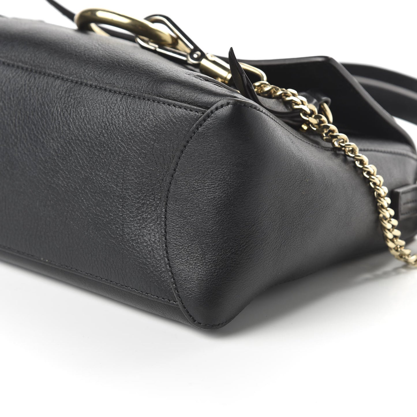 Calfskin Small Faye Day Shoulder Bag Black