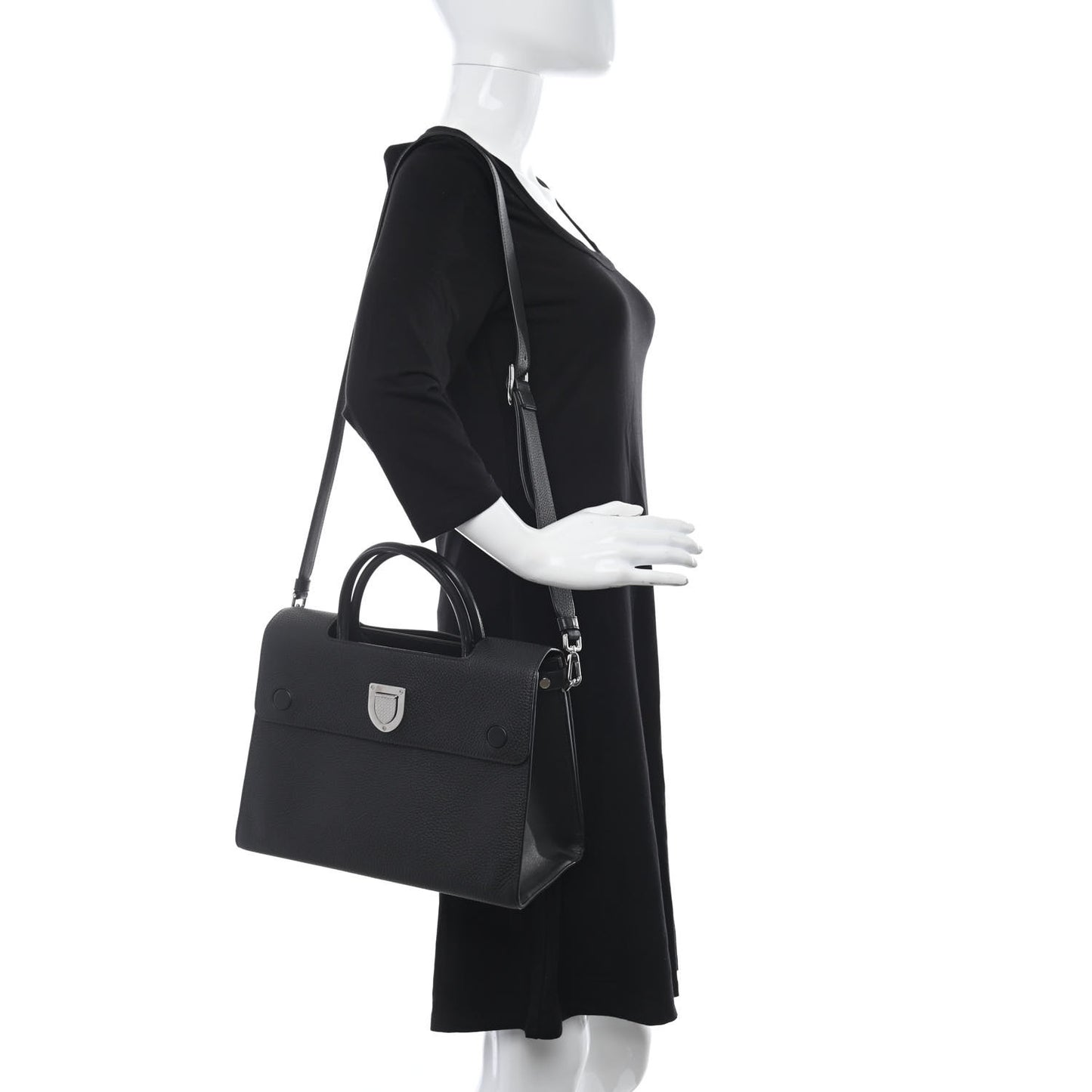 Bullcalf Medium Diorever Flap Black