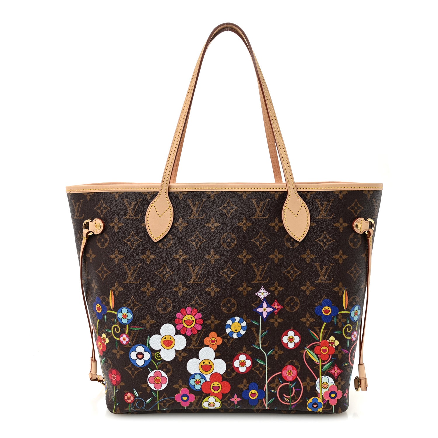 Louis Vuitton LV X TM Monogram Flowers Neverfull MM 1 of 9