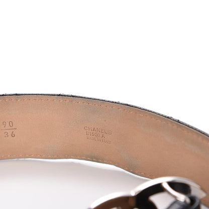 Chanel Caviar Quilted CC Belt 90 36 Black 6 of 9
