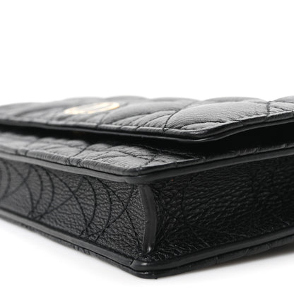 Christian Dior Supple Calfskin Caro Pouch with Chain Black 10 of 11