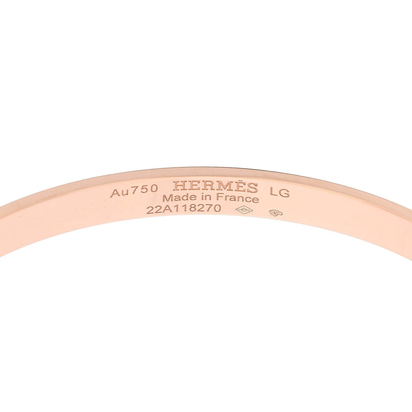 18K Rose Gold Diamond PM Kelly Bracelet LG