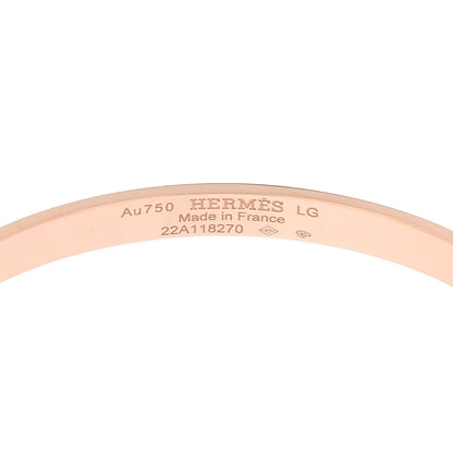 Hermes 18K Rose Gold Diamond PM Kelly Bracelet LG 3 of 3