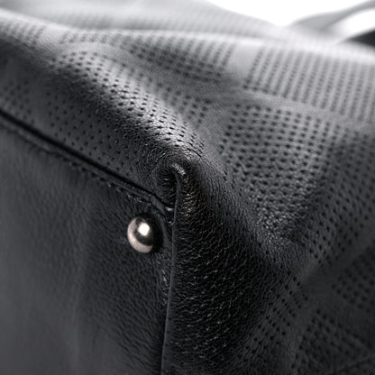 Chanel Goatskin Perforated Large CC Tote Black 11 of 16