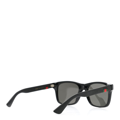 Gucci Polarized Square Frame Web Sunglasses GG0008S Black 4 of 8