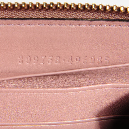 Gucci Patent Microguccissima Nice Zip Around Wallet Dark Cipria 7 of 8