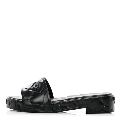 Valentino Garavani Rubber Atelier 03 Rose Edition 25/40mm Platform Slide Sandals 40 Black 1 of 12