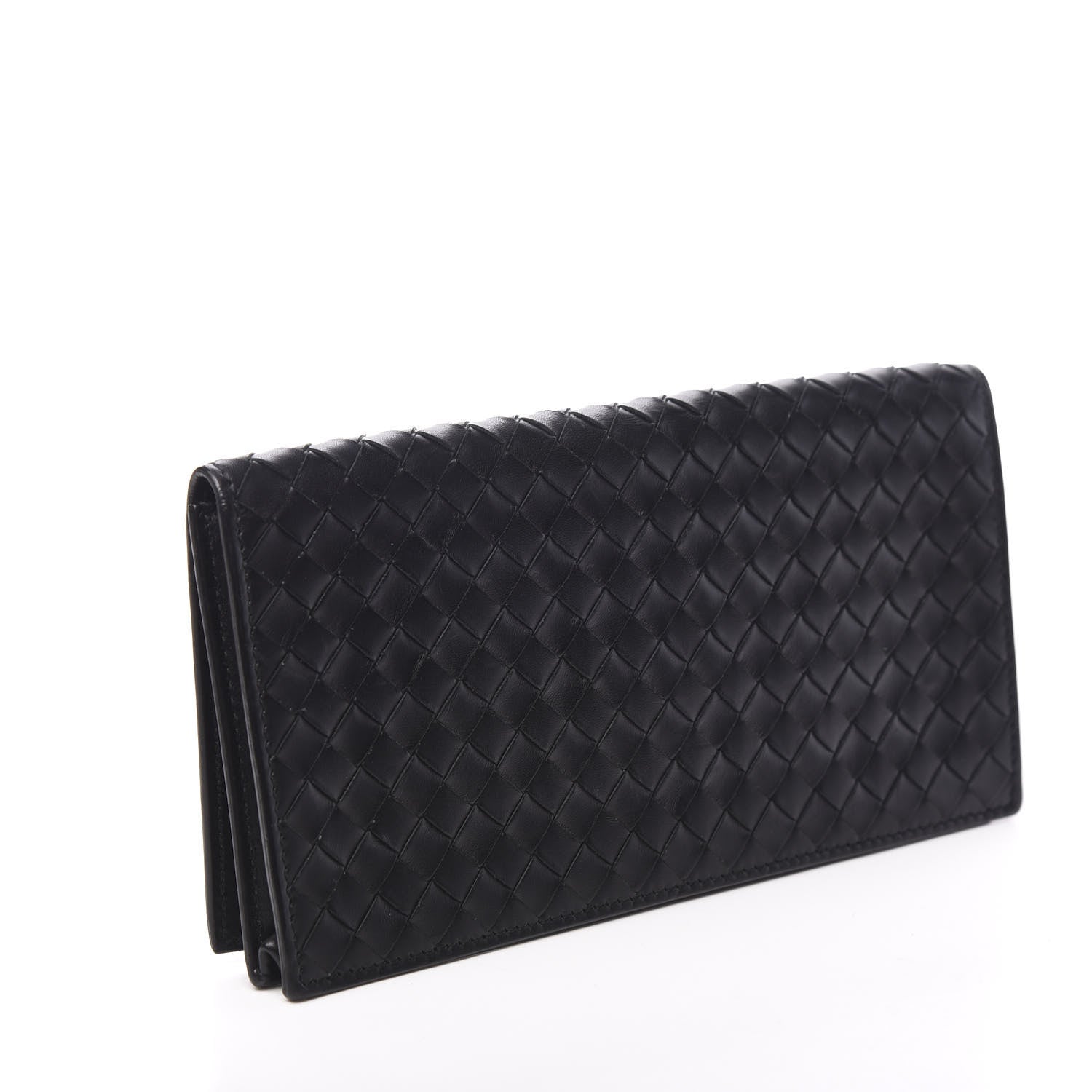 Bottega Veneta Nappa Intrecciato Flap Wallet Black 3 of 8