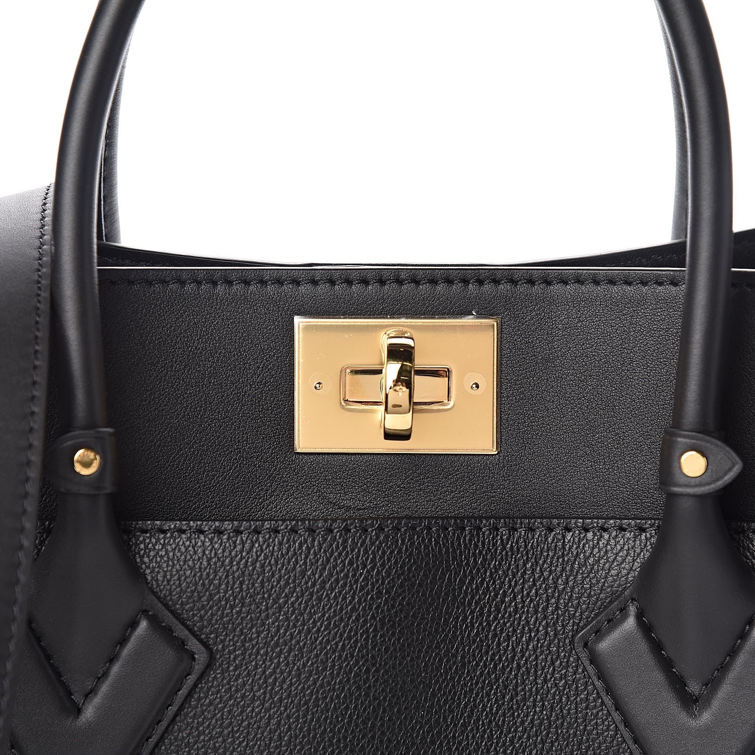 Louis Vuitton Calfskin Monogram Tufting On My Side Black 10 of 10