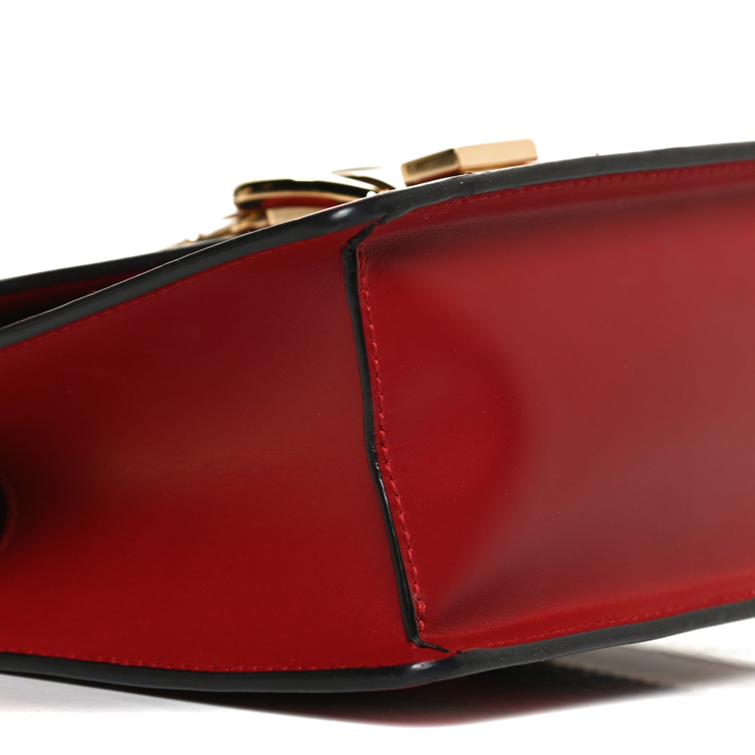Gucci Calfskin Mini Sylvie Top Handle Bag Hibiscus Red 10 of 13