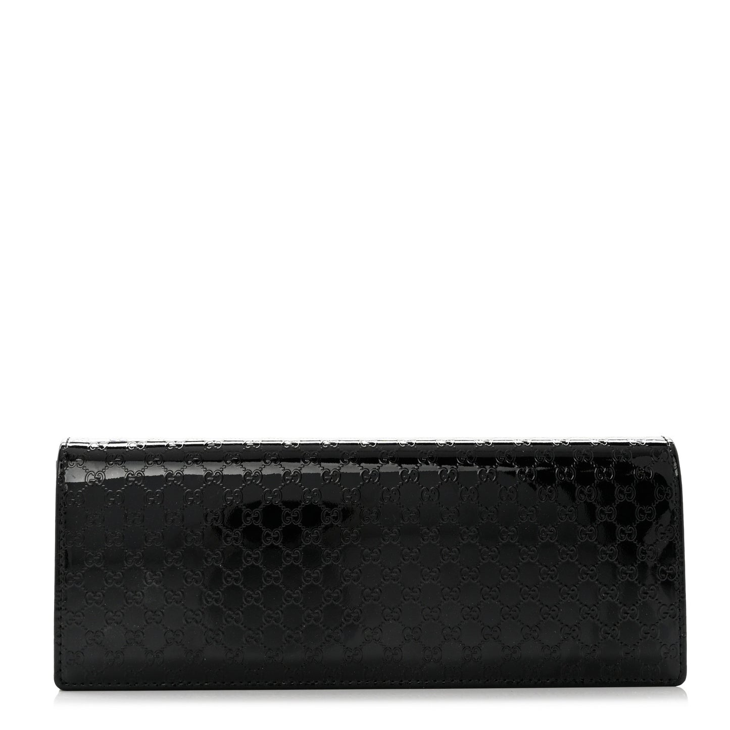 Patent Microguccissima Small Broadway Clutch Black
