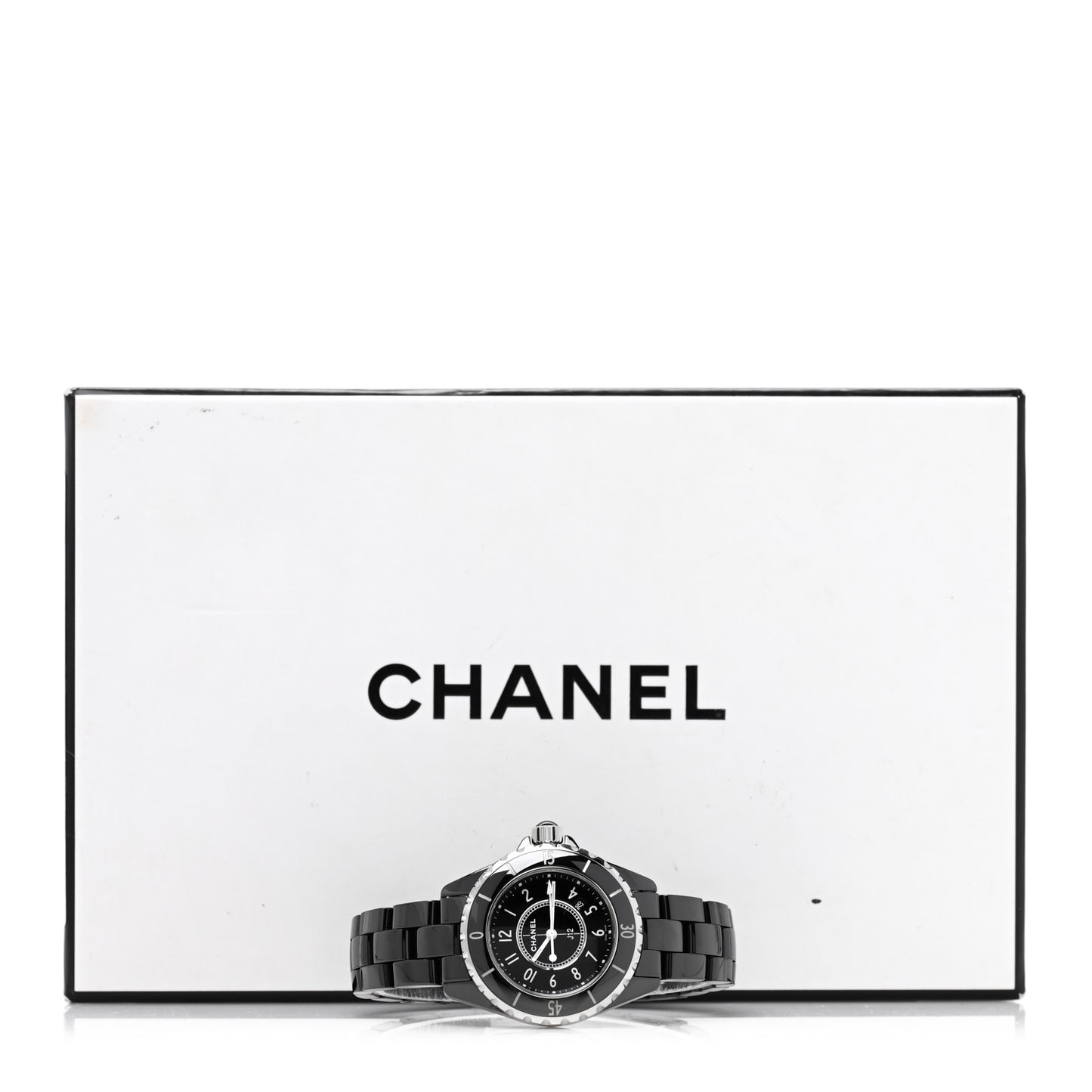 Stainless Steel Ceramic 33mm J12 Quartz Watch Black