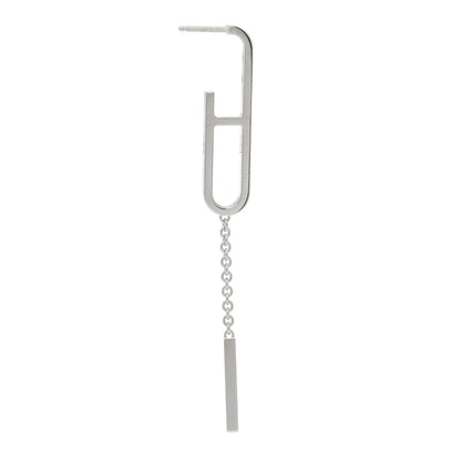 Hermes 18K White Gold Diamond Ever Chaine D'Ancre Enchainee Earrings 3 of 7