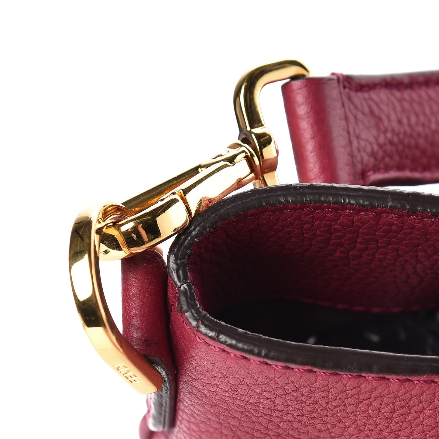 Vitello Small Clasp Top Hobo Bag Amarena