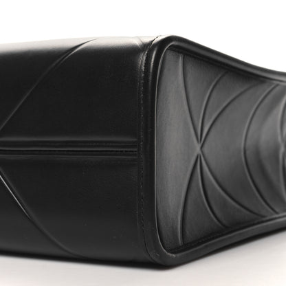 Prada Soft Calfskin Triangolo Symbole Embossed Medium Tote Black 9 of 9