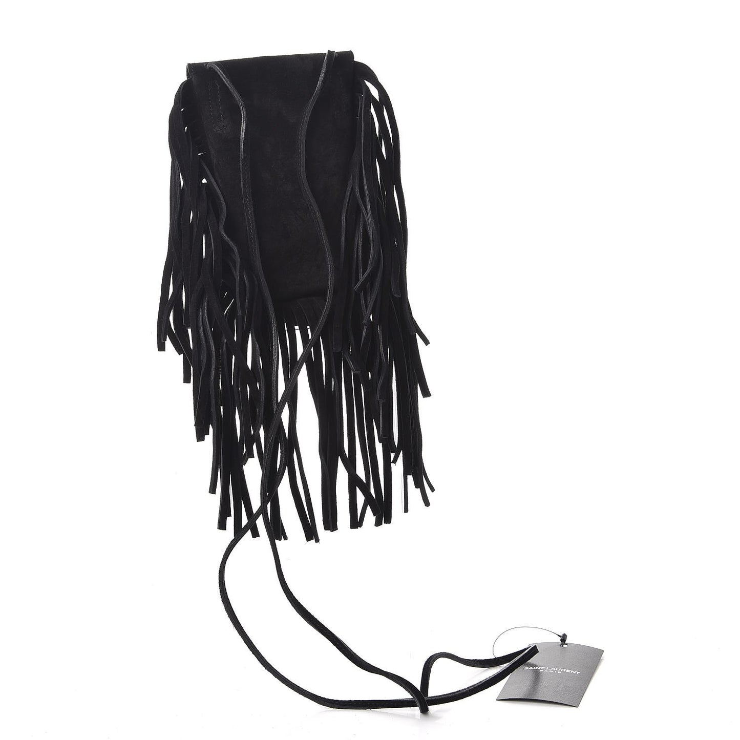 Suede Fringe Toy Monogram Anita Crossbody Bag Black