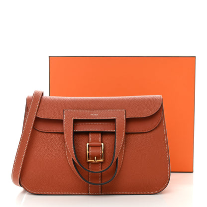 Hermes Taurillon Clemence Halzan 31 Cuivre 14 of 14