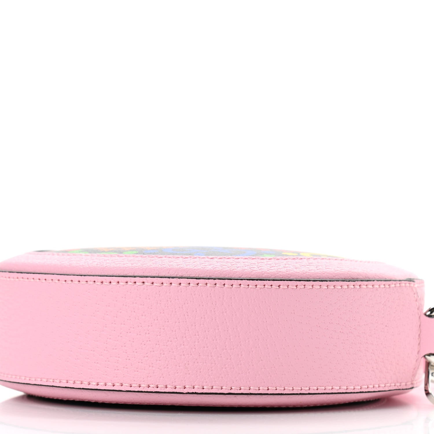 Gucci GG Supreme Monogram Psychedelic Round Shoulder Bag Black Multicolor Sugar Pink 10 of 10