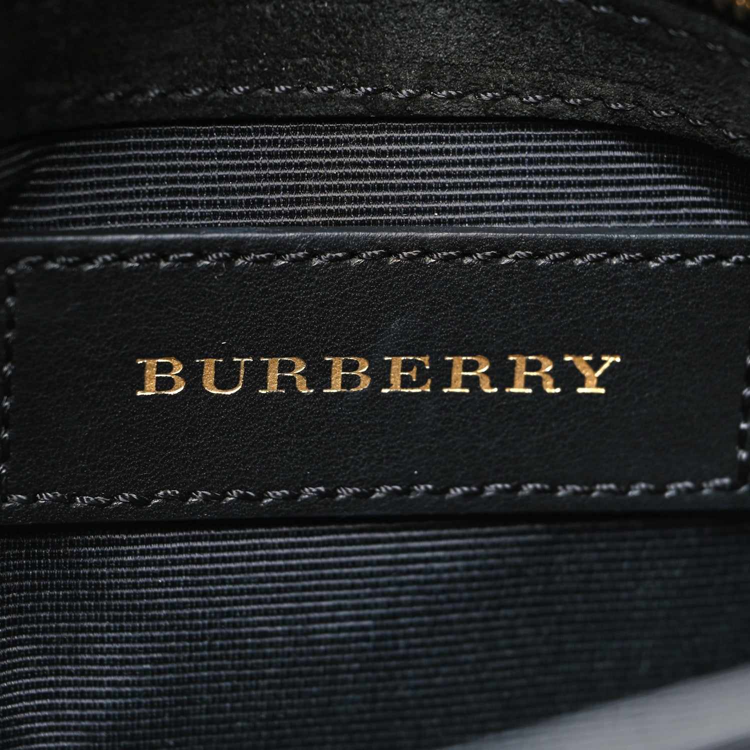 Burberry Signature Grain Medium Mildenhall Crossbody Bag Black 6 of 13