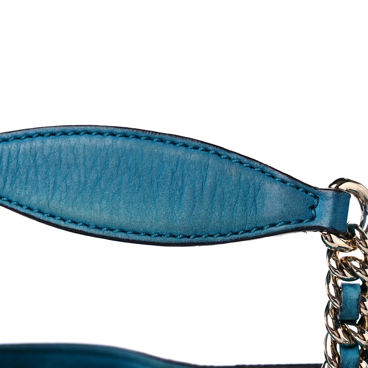 Vitello Range Medium Soho Chain Shoulder Bag Deep Cobalt