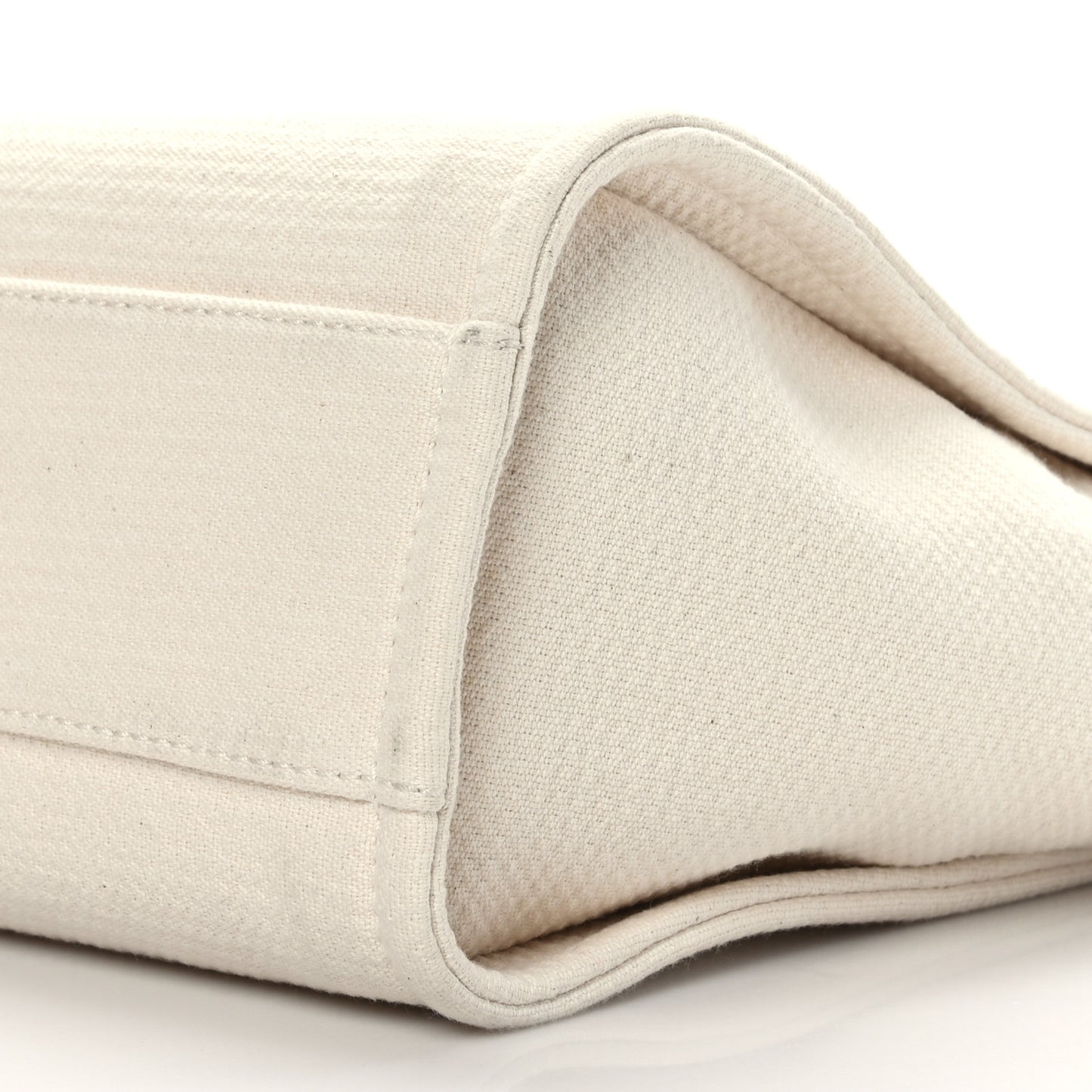 Mixed Fibers Small Deauville Tote White