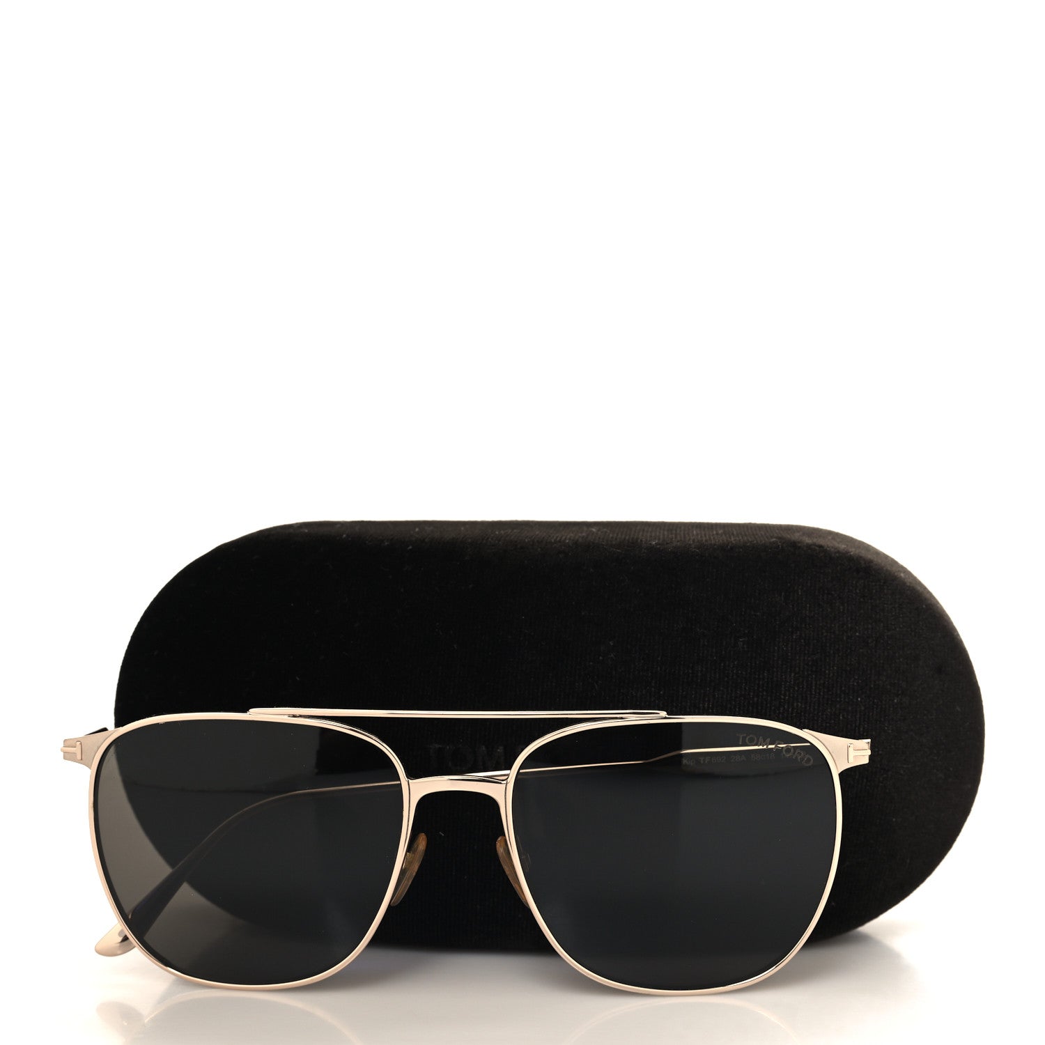 Tom Ford Metal Aviator Sunglasses TF692 Gold 8 of 8