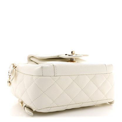 Chanel Caviar Quilted Small CC Day Backpack White 4 of 10