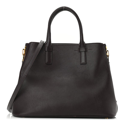 Tom Ford Pebbled Calfskin Medium Jennifer Zip Tote Wine 1 of 13