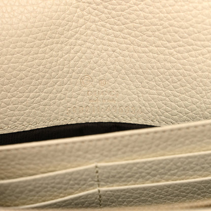 Gucci Pebbled Calfskin Soho Wallet on Chain Ivoire 6 of 11