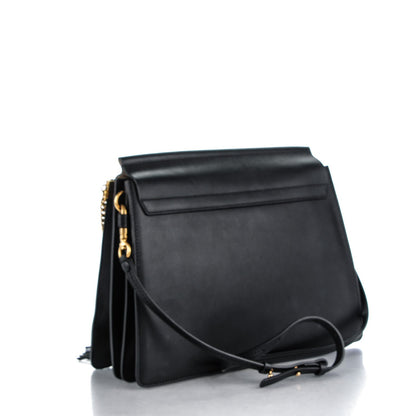Chloe Calfskin Medium Faye Fringe Shoulder Bag Black 3 of 8