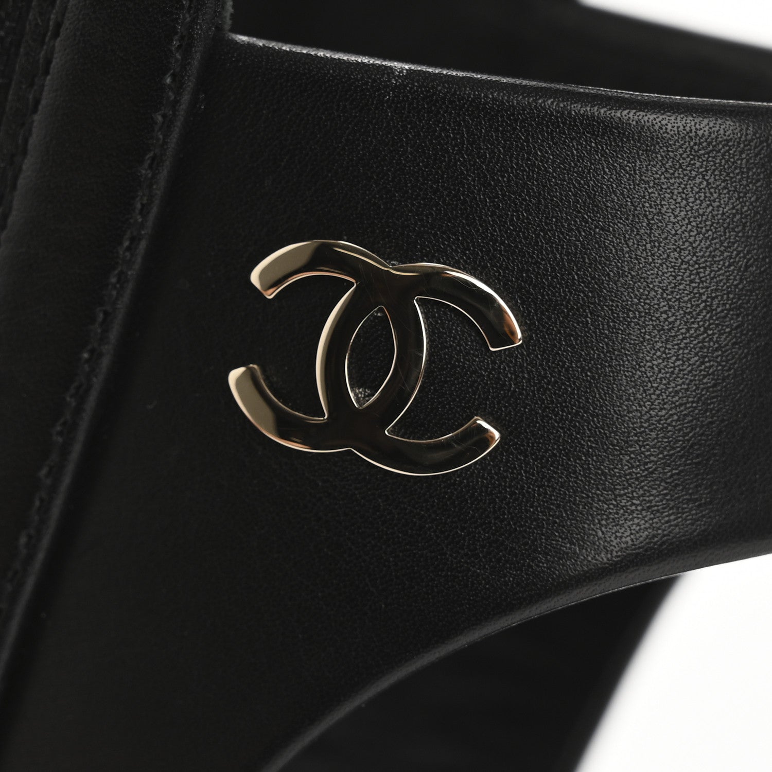 Chanel Calfskin Gladiator Sandals 35 Black 10 of 13