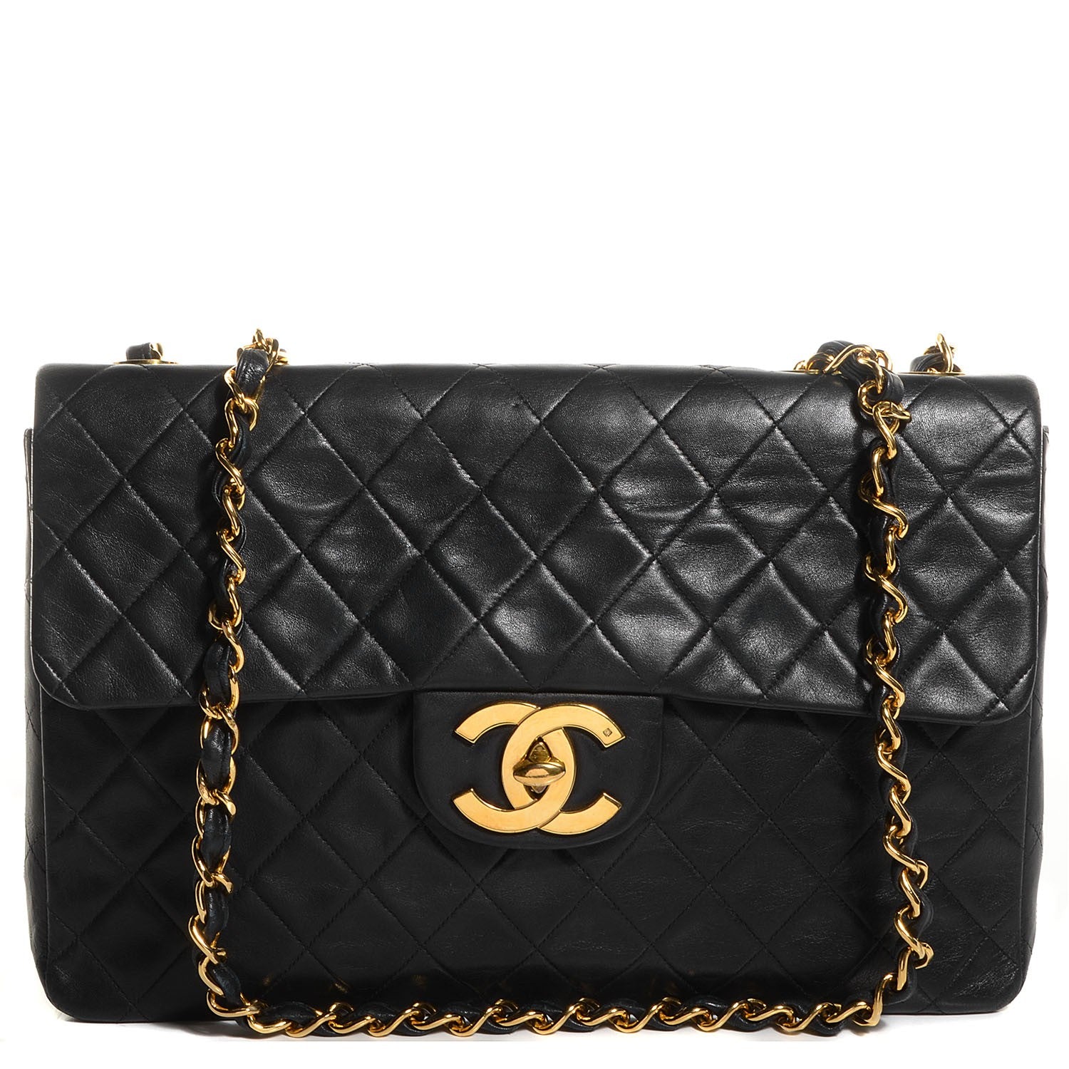 Chanel Lambskin XL Jumbo Flap Black 10 of 10