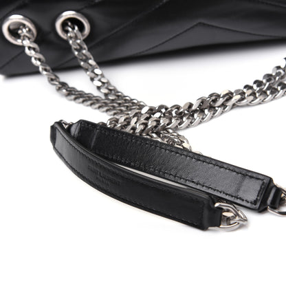 Saint Laurent Calfskin Y Quilted Monogram Medium Loulou Chain Satchel Black 19 of 20