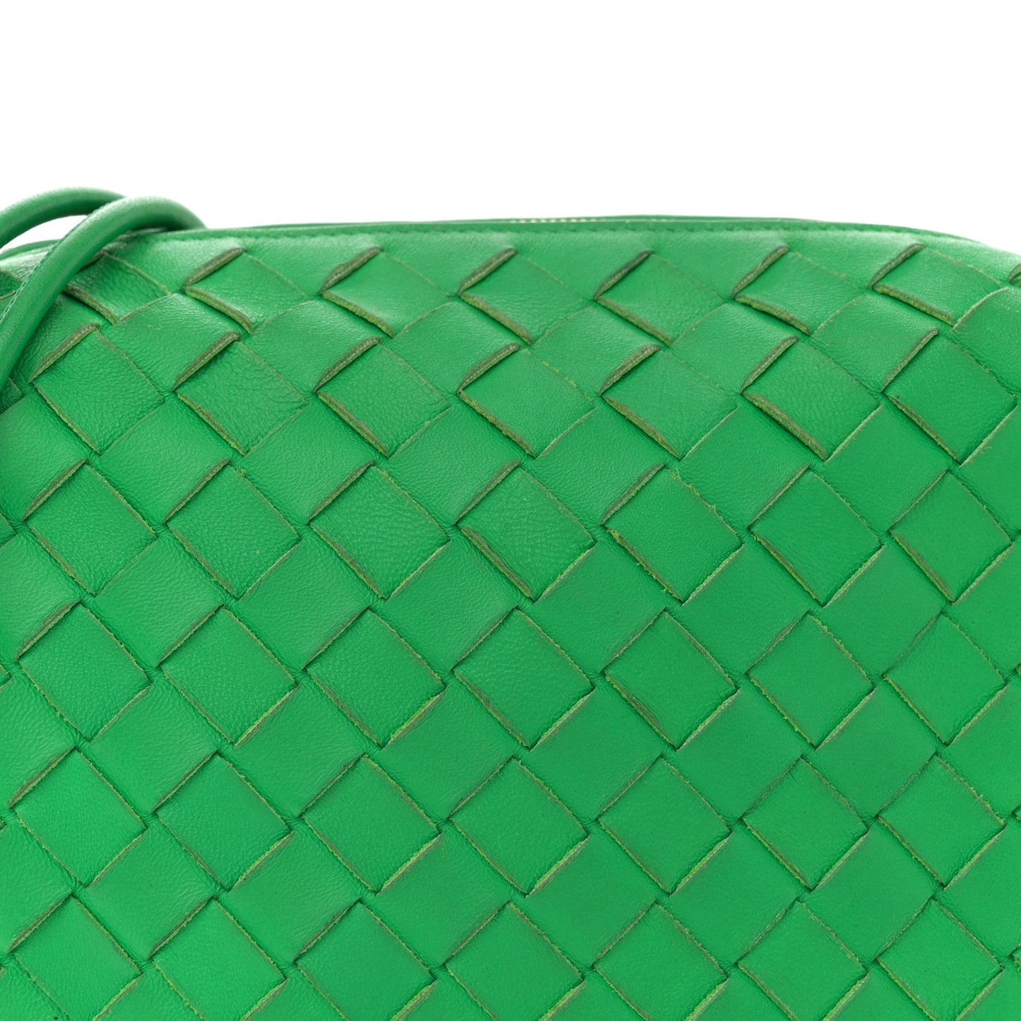 Nappa Intrecciato Small Loop Camera Bag Parakeet